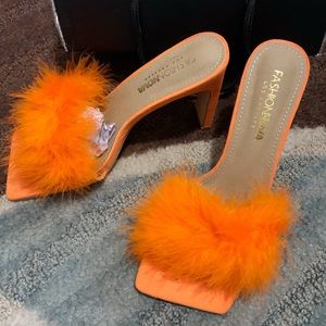 NEW Fashion Nova Fur Mules